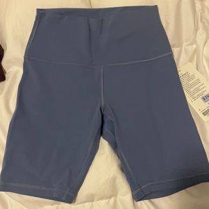 NWT Align short 8” - water drop